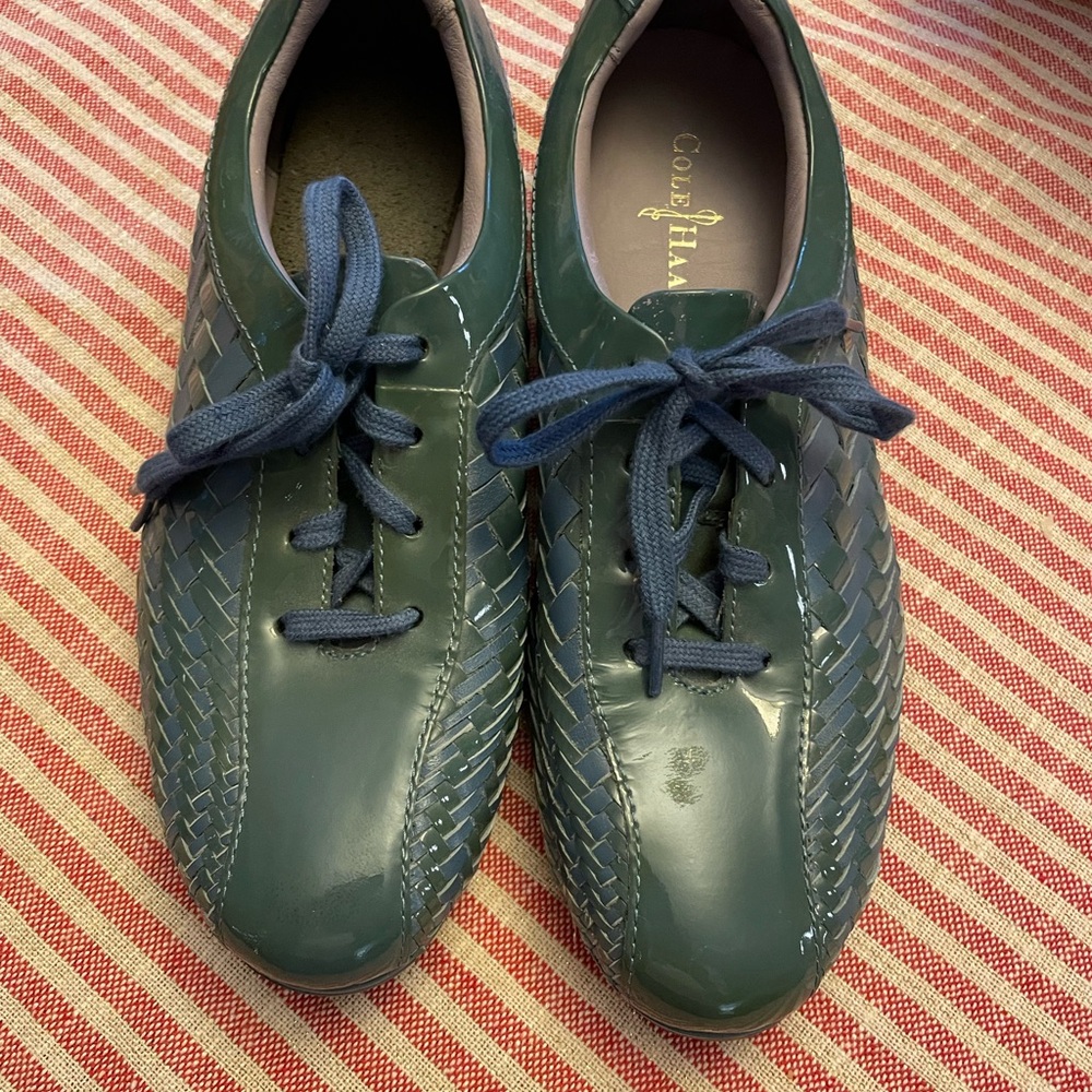 Cole Haan Women's Green Woven Sneakers